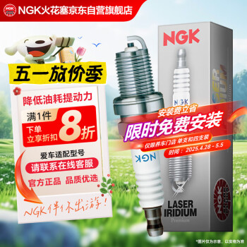NGK双铂金火花塞PFR5N-11四支装现代伊兰特雅绅特悦动起亚赛拉图狮跑