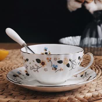 创意咖啡杯碟咖啡杯套装欧式陶瓷杯子咖啡套具骨瓷杯碟下午茶茶杯