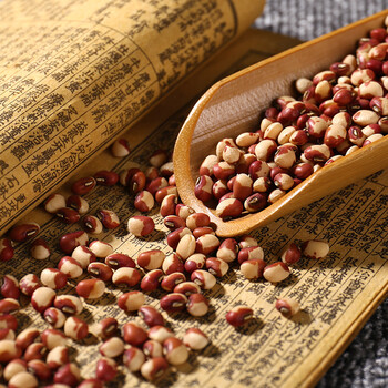 花豇豆 红白小豆江豆花豆子姜豆500g农家自种五谷杂粮