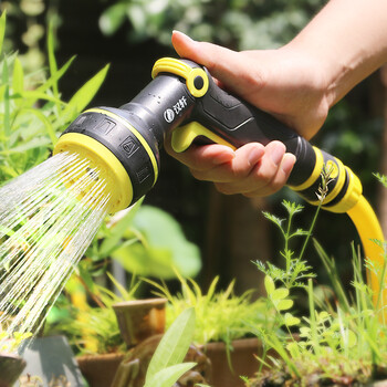 汉轩浇花水枪浇水喷头水管家用浇菜园林洒水器喷雾头多功能洗车水枪