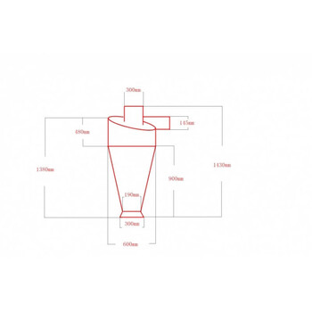 粉碎机旋风 集粉器 沙克龙 集尘桶 集料器 刹克龙 *尘器 卸料器 下口