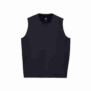 迪桑特（DESCENTE）男士运动无袖T恤夏季透气速干跑步上衣健身服 Dark Navy (NV01) 均码 |M