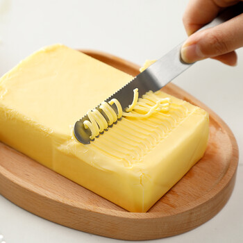 日本进口烘焙工具不锈钢黄油刮刀 刮丝器刮刀 芝士奶酪