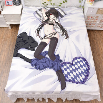 约会大作战动漫床单被套被单时崎狂三五河琴里美女宅男周边礼物 yhdzd