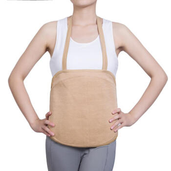 西裕寒羊羊毛护胃带保暖胃寒男女护肚兜腰胸冬季暖宫皮毛一体 深卡其