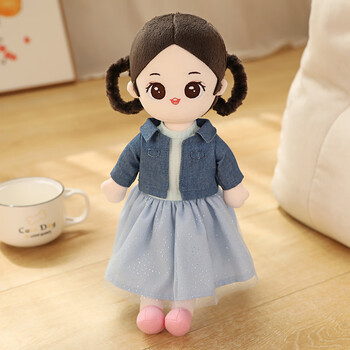 可爱女孩公主布娃娃玩偶婚纱洋娃娃公仔抱枕套装裙子人偶毛绒玩具娃娃