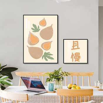 餐厅画小清新餐厅装饰画现代简约饭厅背景墙挂画日式厨房墙上挂件壁画