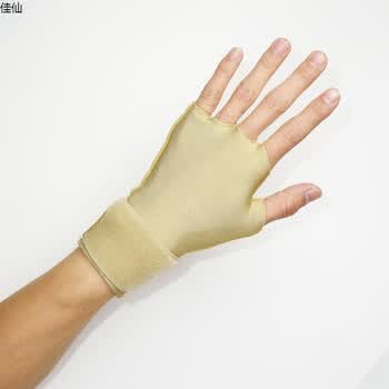 弹性透气压力手套护腕静脉收紧受伤皮肤防止青筋浮起透气曲张 卡其布