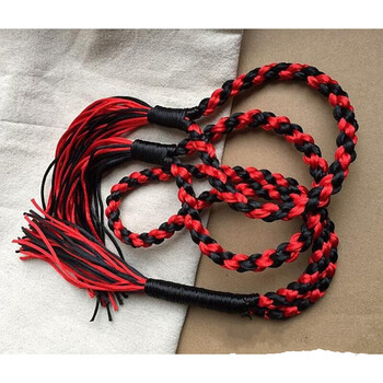 泰拳臂箍 吉祥环 臂环臂箍 红黑款 头环头箍手编定制 宽扁形臂2头1一