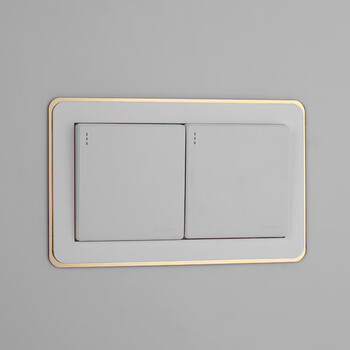 辉客映上 现代简约窄边轻奢高端亚克力开关贴开关保护套开关灯装饰套