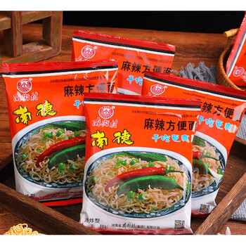 南德方便面 整箱袋装麻辣油炸干吃干脆面速零食老北京方便面 南德