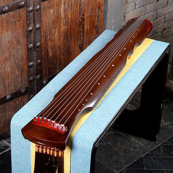 老桐木古琴初学者入门练习琴纯手工演奏级七弦琴栗色伏羲式