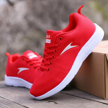 休闲鞋青年时尚网鞋情侣跑步波鞋佰特步落本命年抖音爱心礼物 红色 42