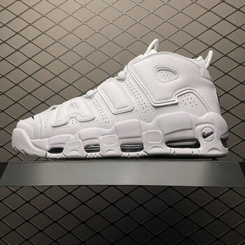 air more uptempo 大air皮蓬复古气垫缓震中帮男女文化篮球鞋 纯白 36