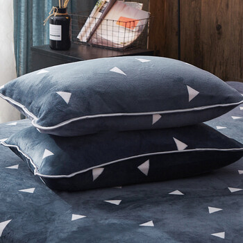 2018新品 【京东精选】珊瑚绒枕套加厚珊瑚绒枕头套法兰绒单人枕用