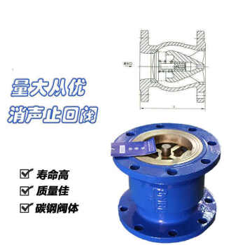 臥式消聲止回閥法蘭止回閥單向閥水泵立式逆水閥50 65 80 20j 銅芯