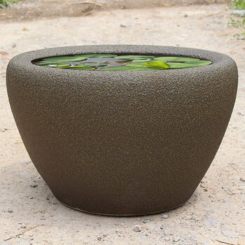 睡莲荷花缸室外庭院陶瓷大缸鱼缸老式大水缸 缸粗陶特大号【图片 价格