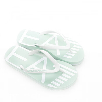 阿玛尼emporioarmaniea7男士时尚舒适休闲人字拖拖鞋浅绿u50441