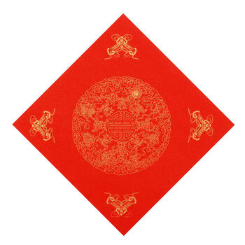 对联福字斗方宣纸 门头春联纸福寿喜龙凤大红纸万年红对联纸 福禄寿喜