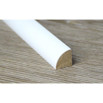 哲品 白色实木免漆线条 阴角线 护墙板吊顶收边线 四分之一圆e0级