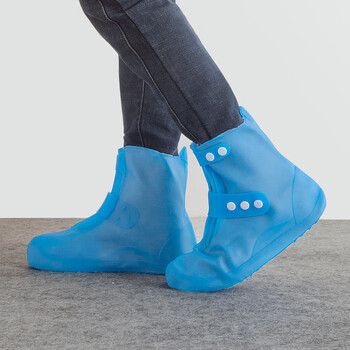 京东官方直营店正品防水雨鞋套儿童韩国时尚女士防雨透明防滑加厚耐磨