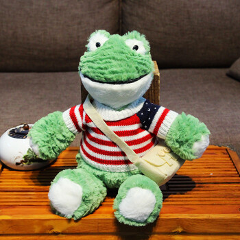 抱毛绒玩具绿色丑萌小青蛙布偶儿童安抚陪睡女生情人节生日礼物娃娃