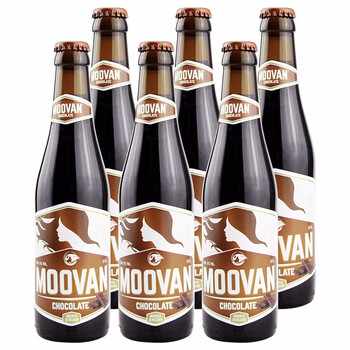 moovan 比利时进口果味啤酒 魔吻系列啤酒 魔吻巧克力啤酒330ml*6瓶