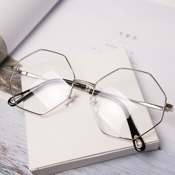 光学镜架/镜片 欧莎倩(oushaqian) 【官方旗舰店】原宿风大框眼镜框网