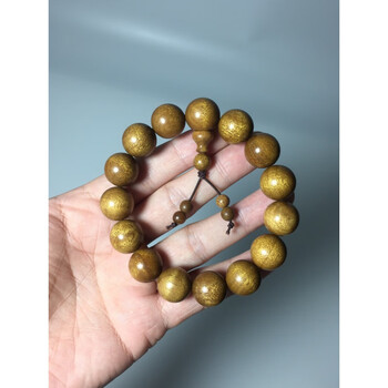 誉尚荣金丝楠木手串108颗四川金丝楠木小叶桢楠枯木老料佛珠手链手串