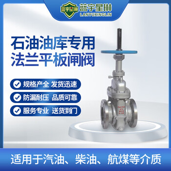 蓝宇星琳 北京阀门总厂带导流平板闸阀LY  Z43WF-16C DN125