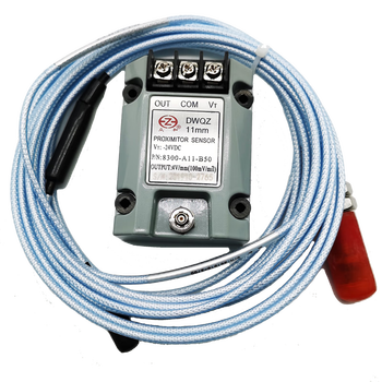 3000电涡流传感器高频防爆轴振动轴位移胀差静 dwqz11mm探头 5米电缆