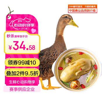 华英（HUAYING） 赣南散养生态麻鸭2.5斤/袋冷冻整鸭新鲜土鸭煲汤红烧食材