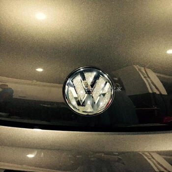 车标新速腾高尔夫7朗逸polo凌渡cc甲壳虫前后标装饰钻贴 新宝来【后标