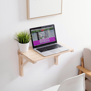 实木挂墙折叠桌墙上壁挂电脑桌小餐桌 家用墙壁折叠桌子靠墙书桌