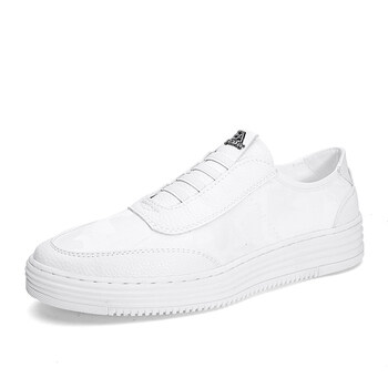 小白鞋男户外休闲鞋2019新款夏季防滑软底懒人一脚蹬青少年潮板鞋 jb