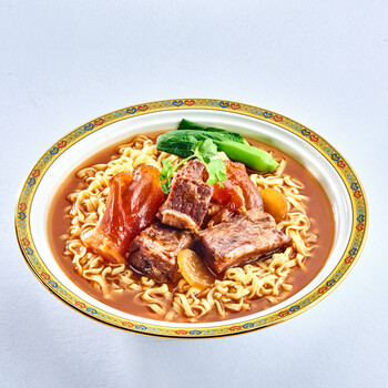 统一满汉大餐 台式半筋半肉牛肉面 碗面 200g*1碗 方便面速食面泡面 