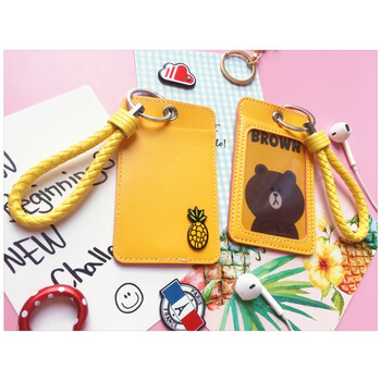 静语汇新款学生校牌小清新透明软皮饭卡地铁门卡公交卡套银行校园保护