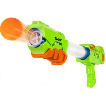 空气动力可发射软球 射击玩具枪 对战玩具枪 fh-218大号气动枪