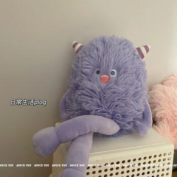 萌萌怪可爱小怪兽毛绒玩具公仔长毛玩偶睡觉抱枕炸毛布娃娃搞怪生日