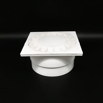 pvc方地漏塑料圆地漏卫生间排水口阳台出水口排水管配件110 110方地漏