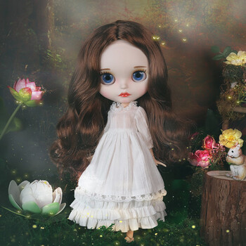 换装洋娃娃玩具送儿童送女朋友生日圣诞节礼物 喷妆嘟嘟嘴棕色头发 19