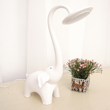儿童台灯护眼书桌小学生保视力女孩可爱创意卡通学习卧室护眼灯 大象