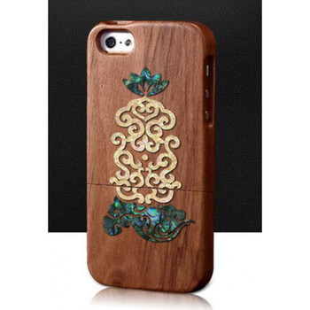 锦贝传说定制螺钿木质苹果8/x/xs华为手机壳男女硬壳全包保护套 华为
