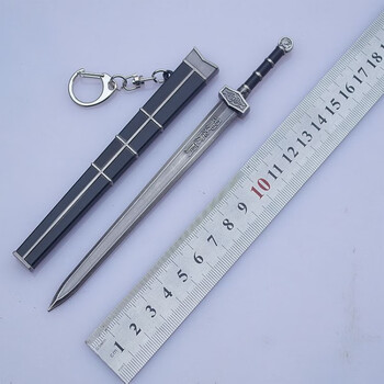 中国古代模型汉剑秦始皇剑鱼肠剑越王剑如意剑带剑鞘钥匙扣 无名剑枪