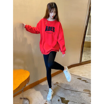 【加绒】红色卫衣 s_(推荐80-100斤)