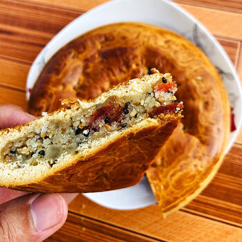 古蔺月饼四川泸州特产手工家乡老月饼中秋冰糖火腿五仁500g萌逗虾米