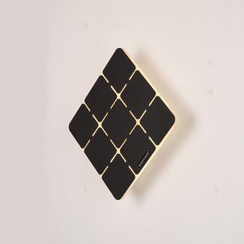 松伟照明光语装饰壁灯led现代简约正方形光语b8w雅黑