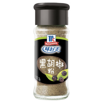 味好美（McCormicK） 香辛料调料 黑胡椒粉 30g 自然选材 味好美出品