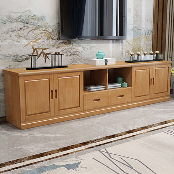 4米特价电视机加高柜子 胡桃色 2.4米电视柜【70cm高】