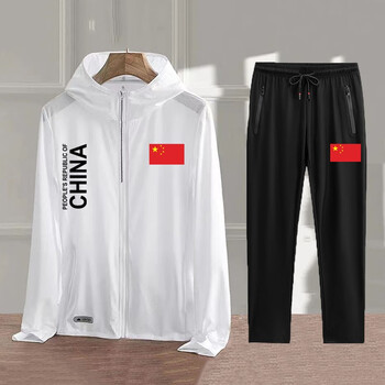 中国国家队训练服薄款速干运动套装男女夏季田径服体育运动服速干衣体
